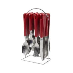 JUEGO CUBIERTOS 6/24 M/PLAS ENTERIZO C/SOPORTE