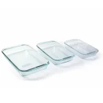 SET X3 REFRACTARIAS DE VIDRIO RECTANGULAR