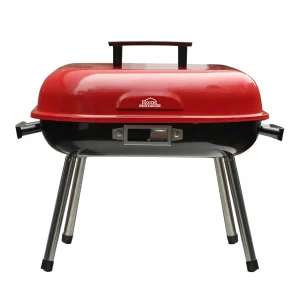 ASADOR DE CARBON BARBECUE ROJO HEBBQ9014R